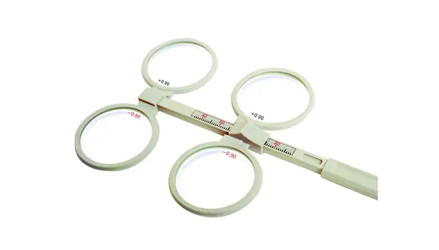 Plastic 4 Lens Confirmation Test 1.00 inc. PD Adjustable