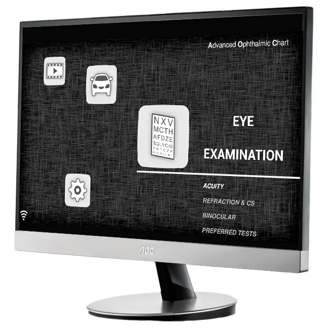 AOC Advanced Ophthalmic Chart 24 inch Red/Green