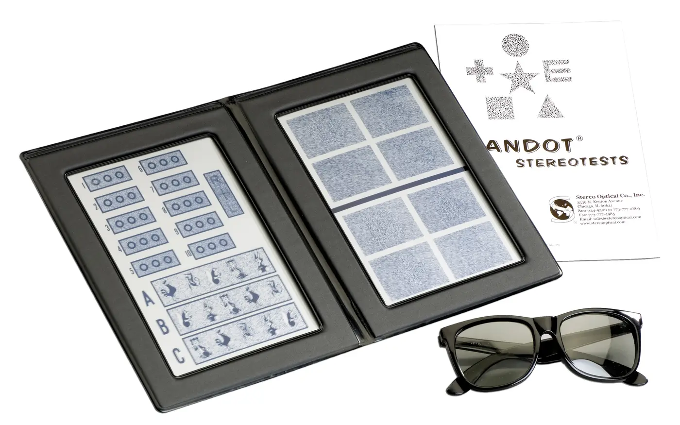 Randot Stereo Test with polarized specs