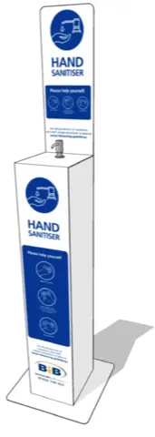 BIB Hand sanitiser station